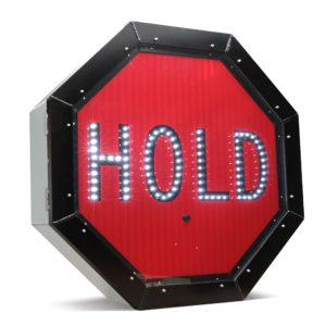 Panneau de signalisation – Arrêt « HOLD » ou « STOP »
